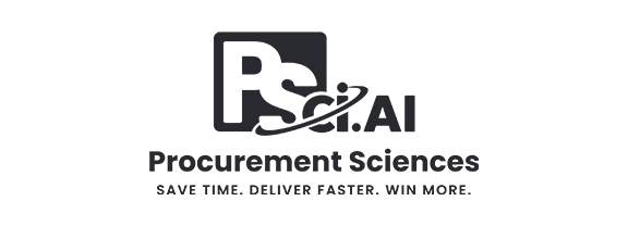 Procurement Sciences logo | PsCI.AI | Save Time. Deliver Faster. Win More.