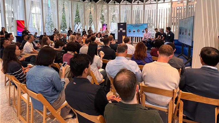 Audience at meeting